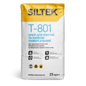 Клей Siltek T-801 для плитки та каменю, 25 кг