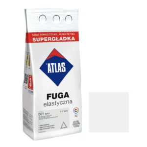 Затирка еластична ATLAS, 001 БІЛИЙ, ELG-F-001-02, 2кг