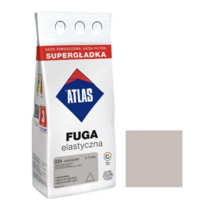 Затирка еластична ATLAS, 034 СВІТЛО-СІРИЙ, ELG-F-034-02, 2 кг