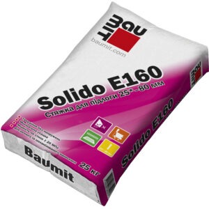 Стяжка для підлоги Baumit Solido E160, 20 МПа, 25-80 мм,25кг,1/54