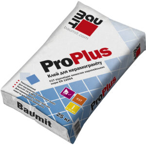 Клей для керамічної плитки Baumit ProPlus, 25кг, 1/54